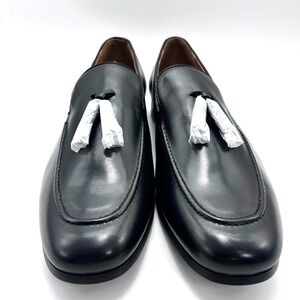 Bar III Men's Benjiee‎ Leather Slip-On Tassel Loafers Black US 10.5M